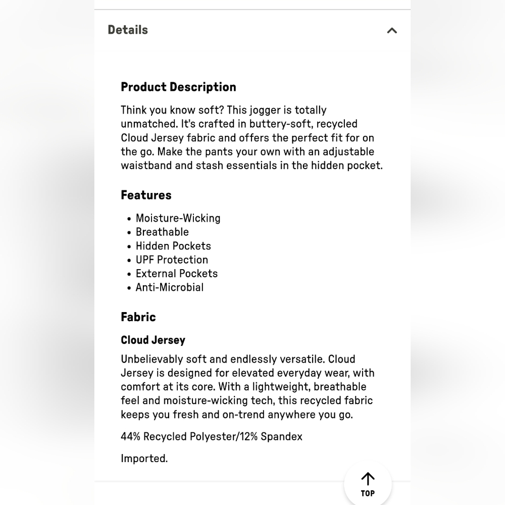 Fabletics Jersey Cloud Joggers Size Small - image 3